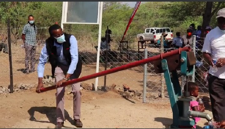 AAZ Donates a Borehole in Nyanga