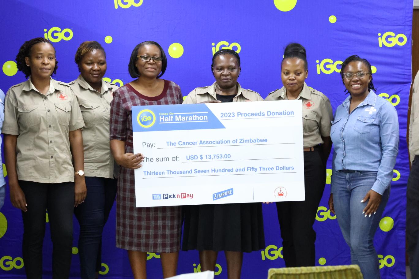 Cimas donates US$13K to Cancer Association of Zimbabwe